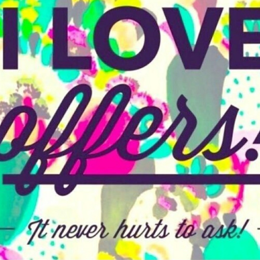 Always open to offers!!!!