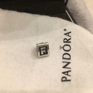 Authentic Pandora F letter