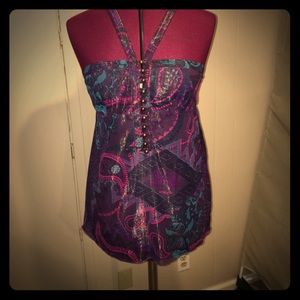 BCBGirls Button Front Tank Top/Blouse