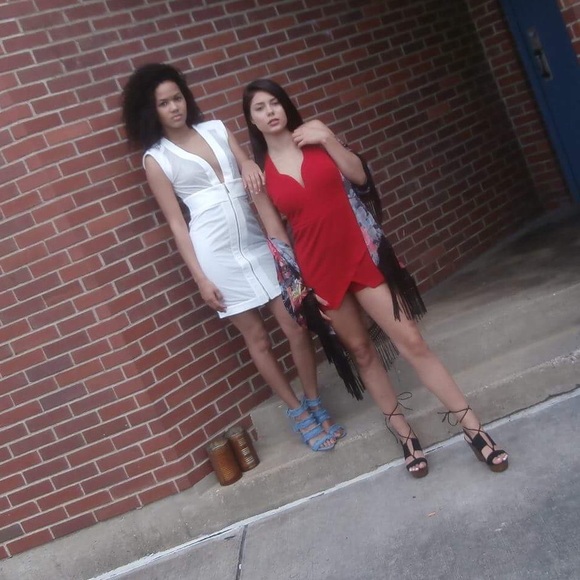 Red Short Romper - Picture 5 of 5