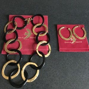 Cecile Jeanne necklace and earring set
