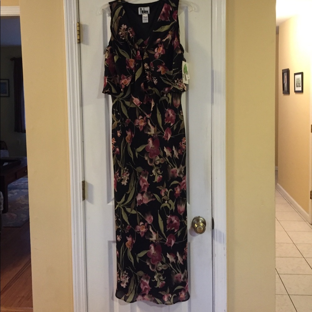 🌺Black Floral Maxi Dress - Size 10 NWT PRICE FIRM