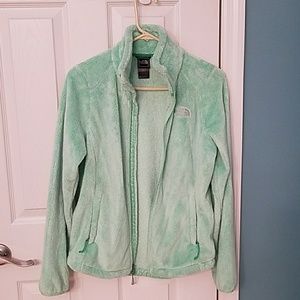North face fuzzy coat jacket