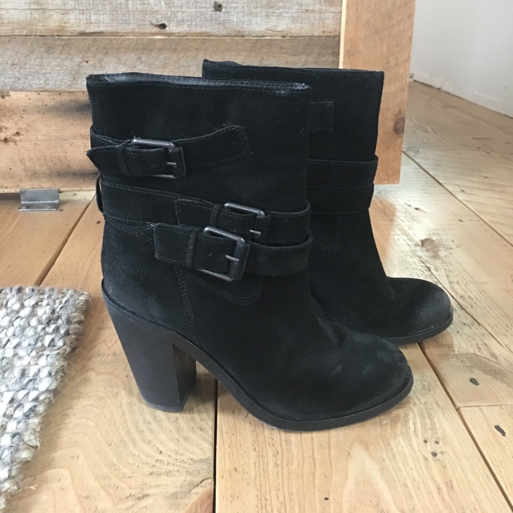 Ash Black Suede Booties size 37