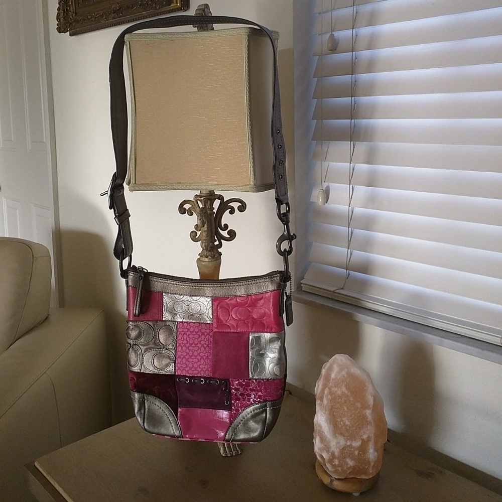 Coach patch work crossbody