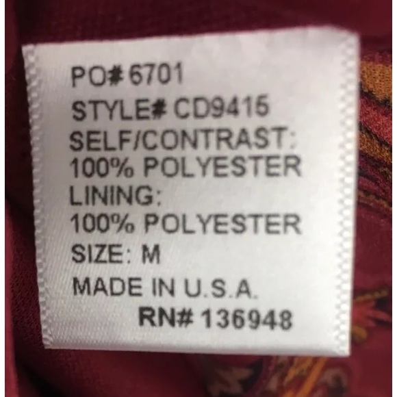 Final Price Nasty Gal Red Paisley Sleeveless Dress - Picture 3 of 3