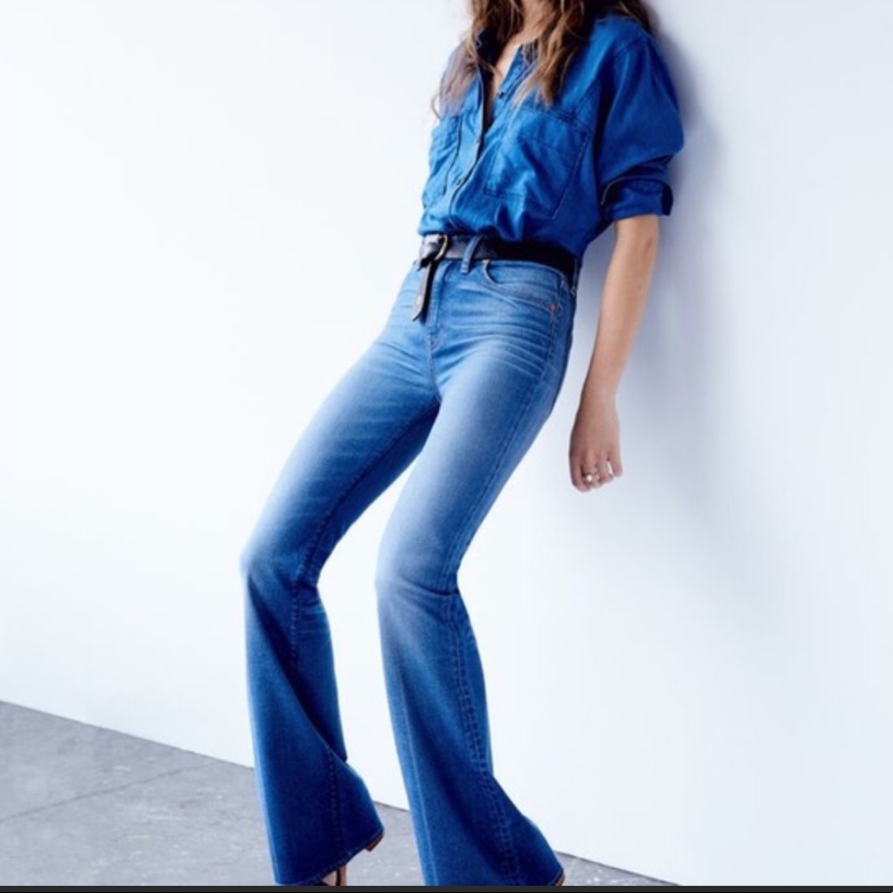 Madewell wide flare jeans