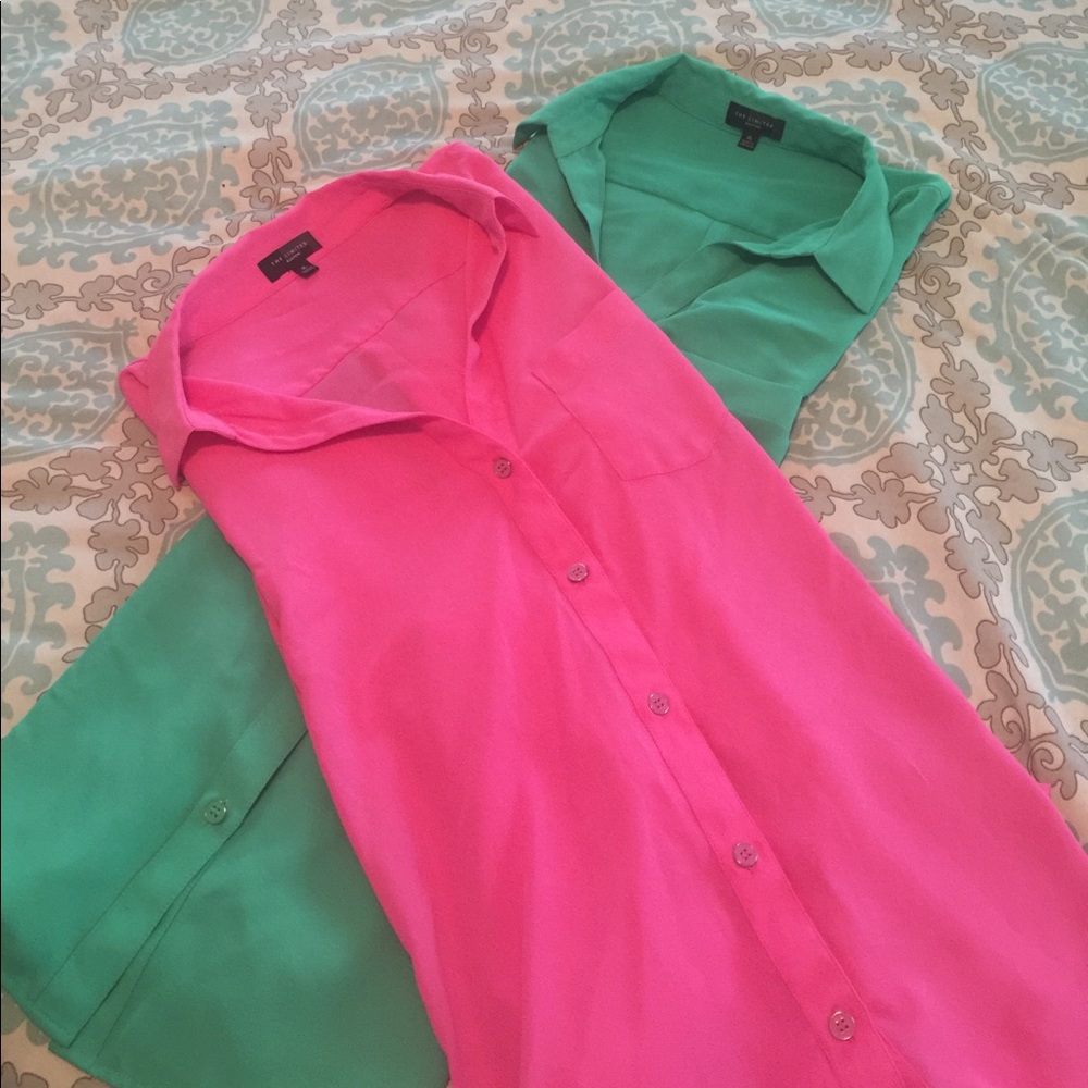 Lot of 2 The Limited Ashton dress shirts in XLarge