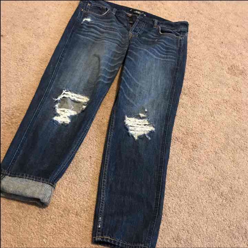Hollister Boyfriend Capri Jeans