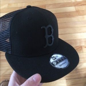 Boston red soxs MLB SnapBack, adjustable,all black