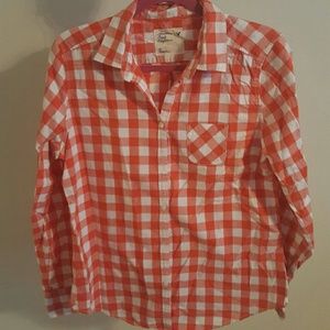American Eagle checkered button down