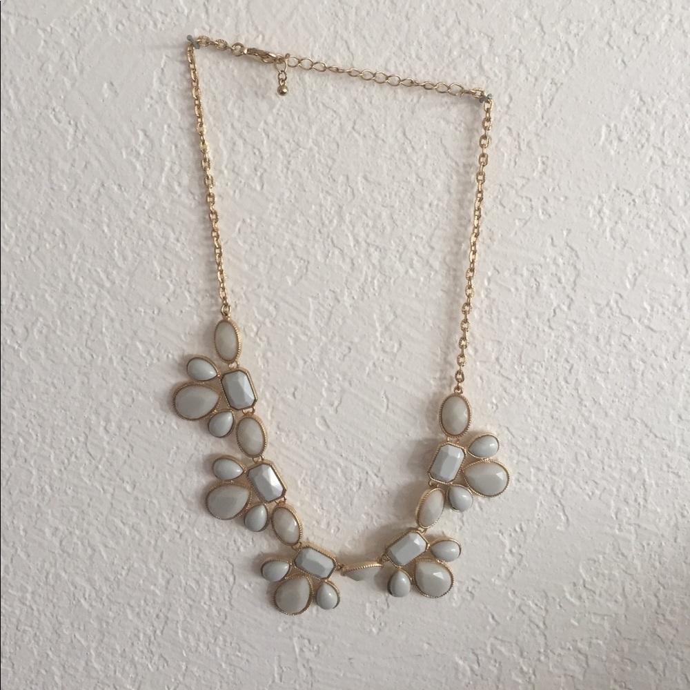 Cream and Gold Chunky Necklace