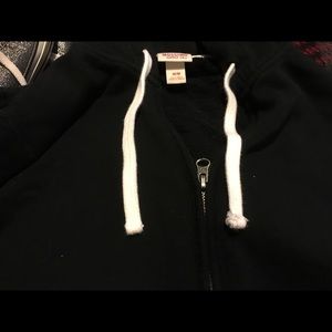 Black zip up hoodie brand new