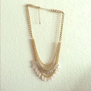 Rose and Gold Chunky Necklace