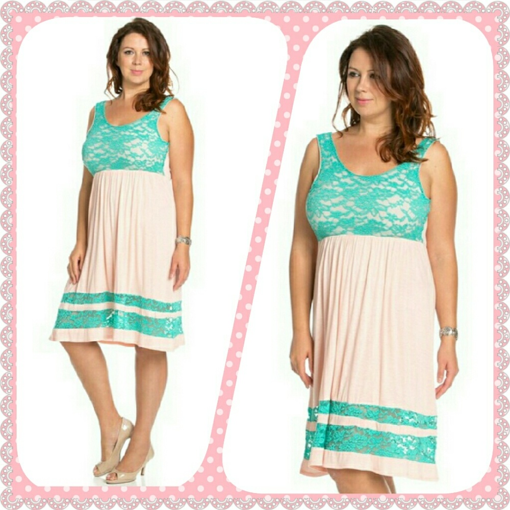 PLUS - SIZE LAYERED DRESS