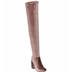 Steve Madden Over The Knee Velvet Boots
