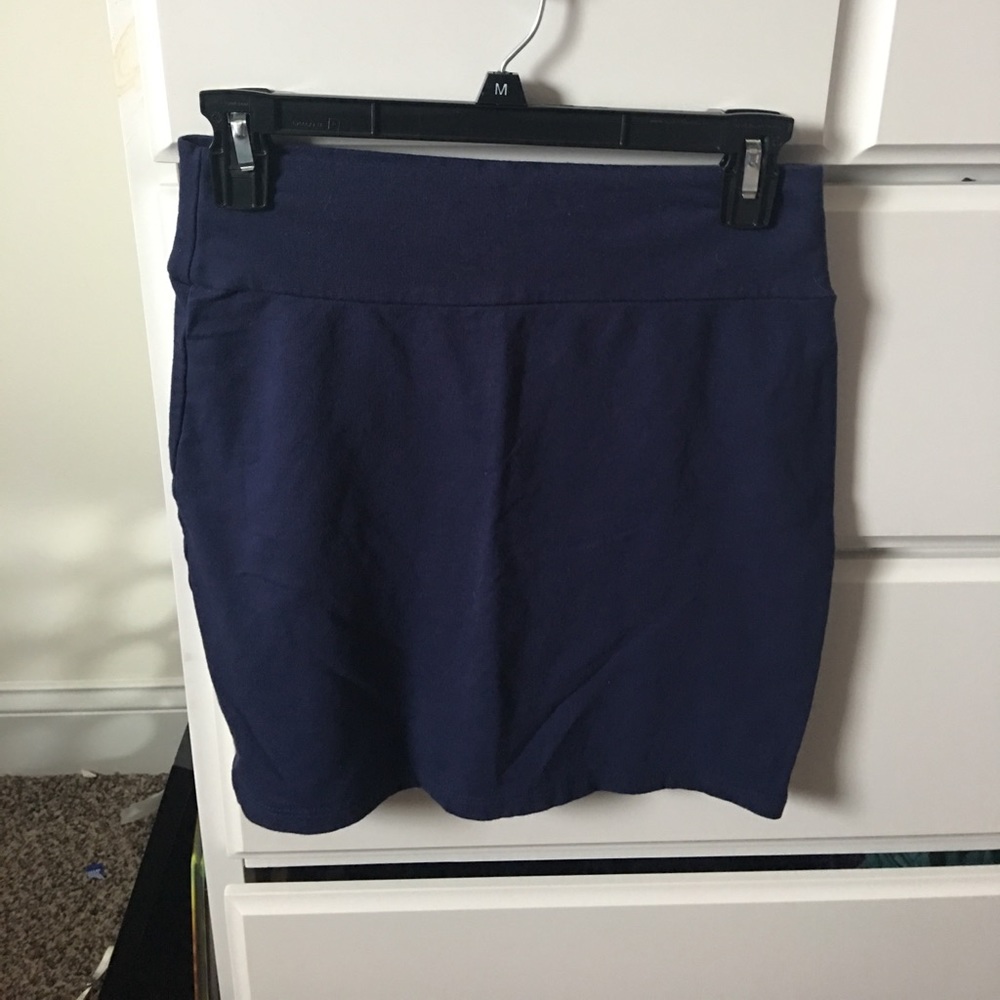 Navy Cotton Skirt! Worn once!