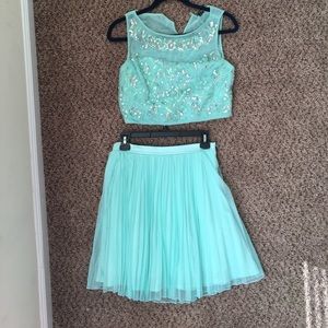 Teal blue 2 piece set