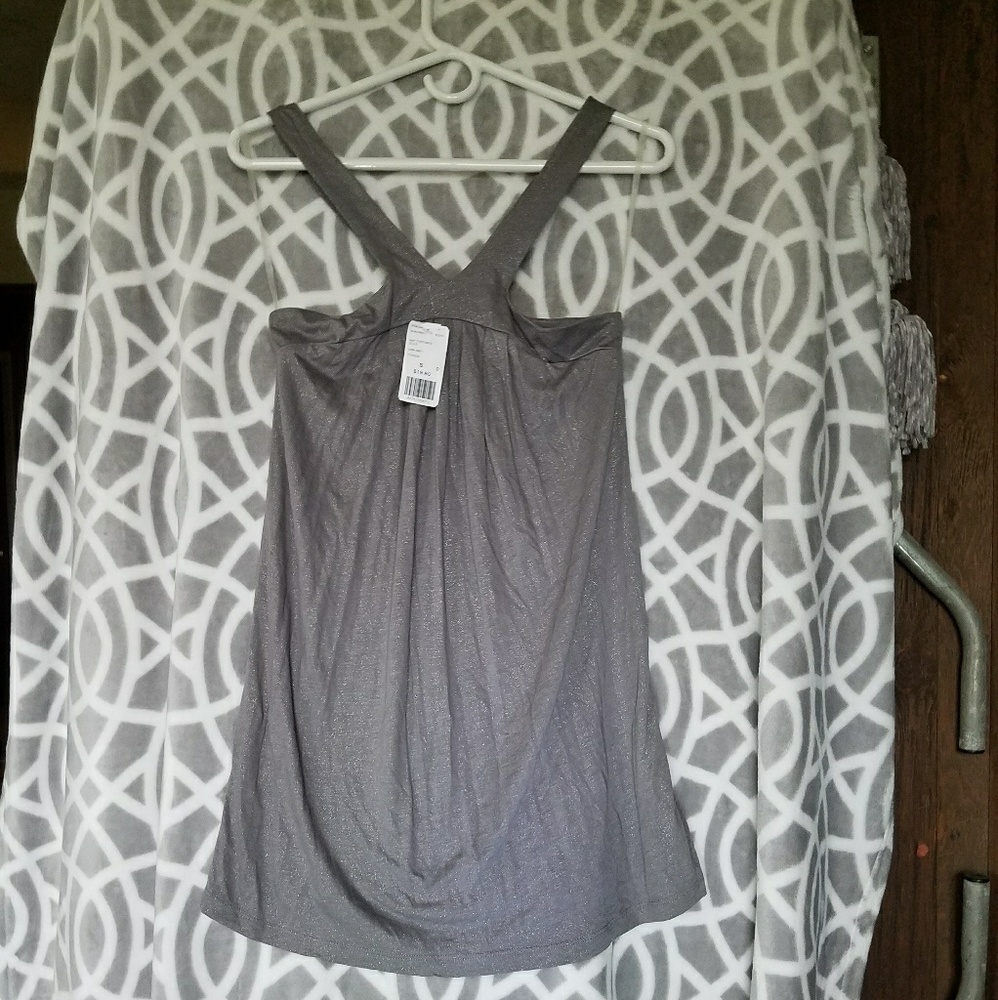 Forever 21 shimmery summer top.