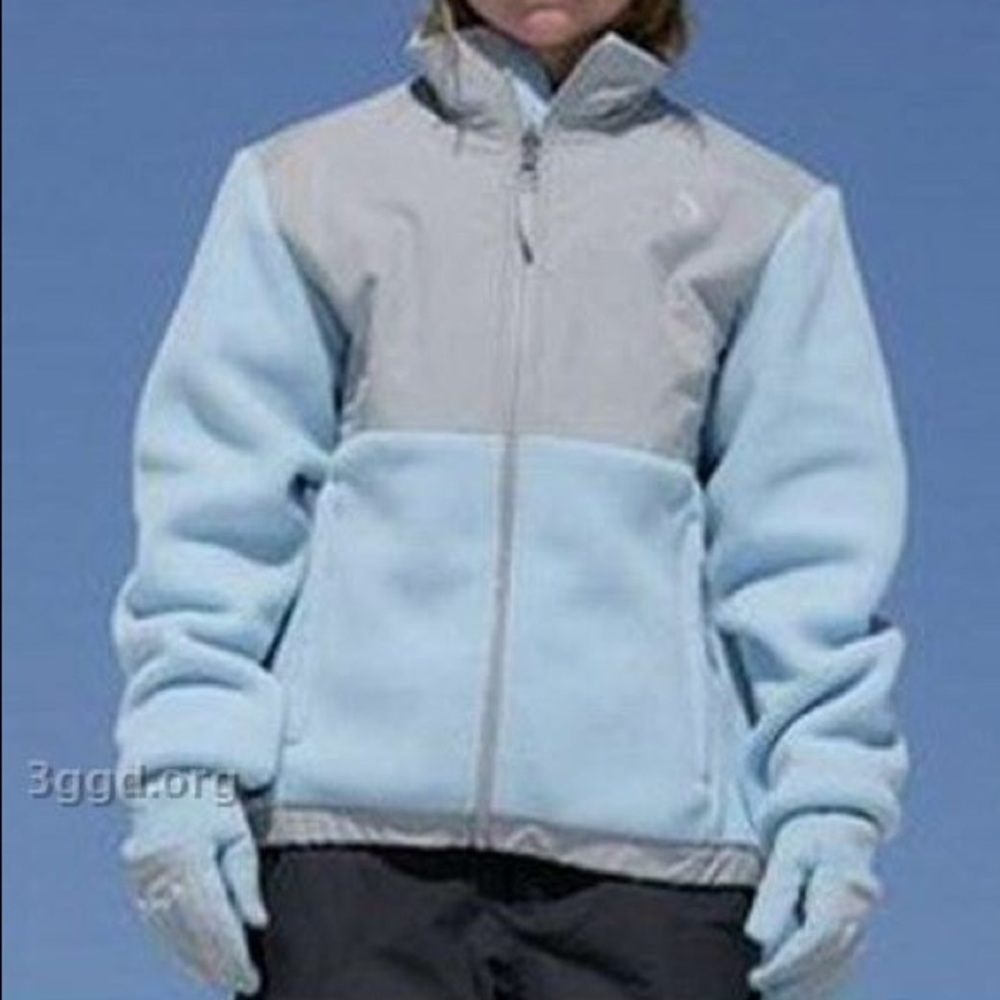 Classic North Face Light Blue
