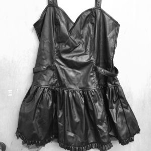 XXL Lip Service Black Punk Rock Dress Hot Topic