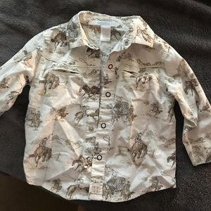 Janie and Jack Western Button Up