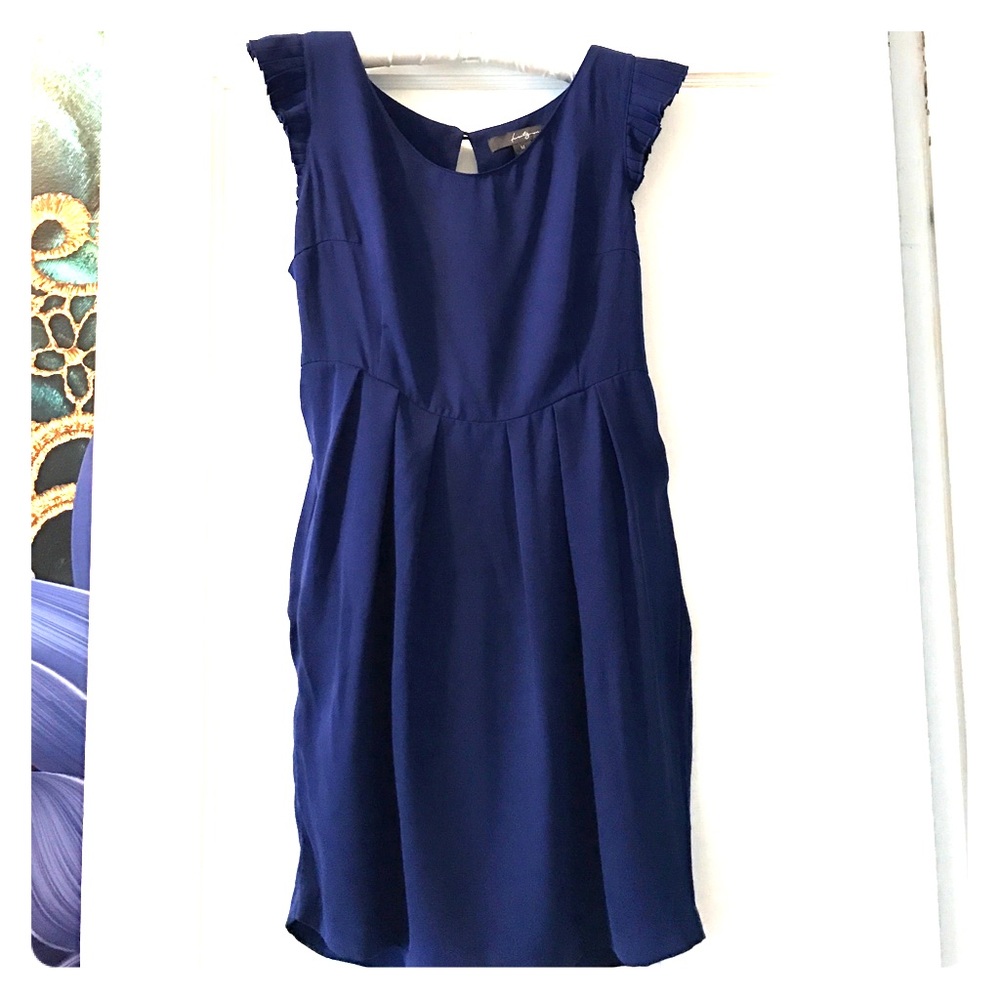 Cute Ink blue dress for Spring/ Summer