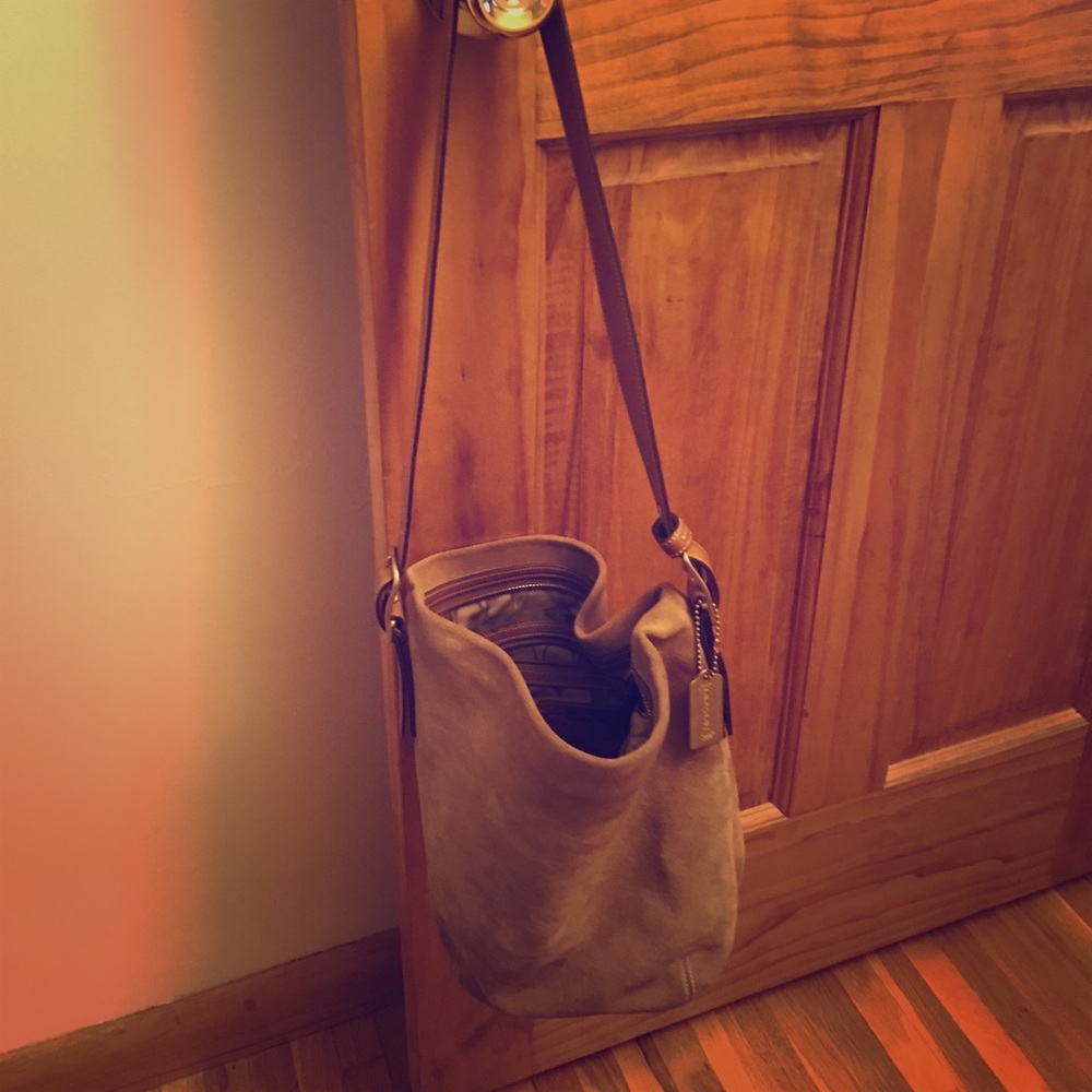 Vintage coach bucket bag