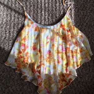 Floral crop top