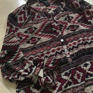 Tribal print blouse