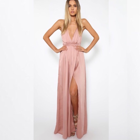 Open back Dress (Mauve) - Picture 2 of 3