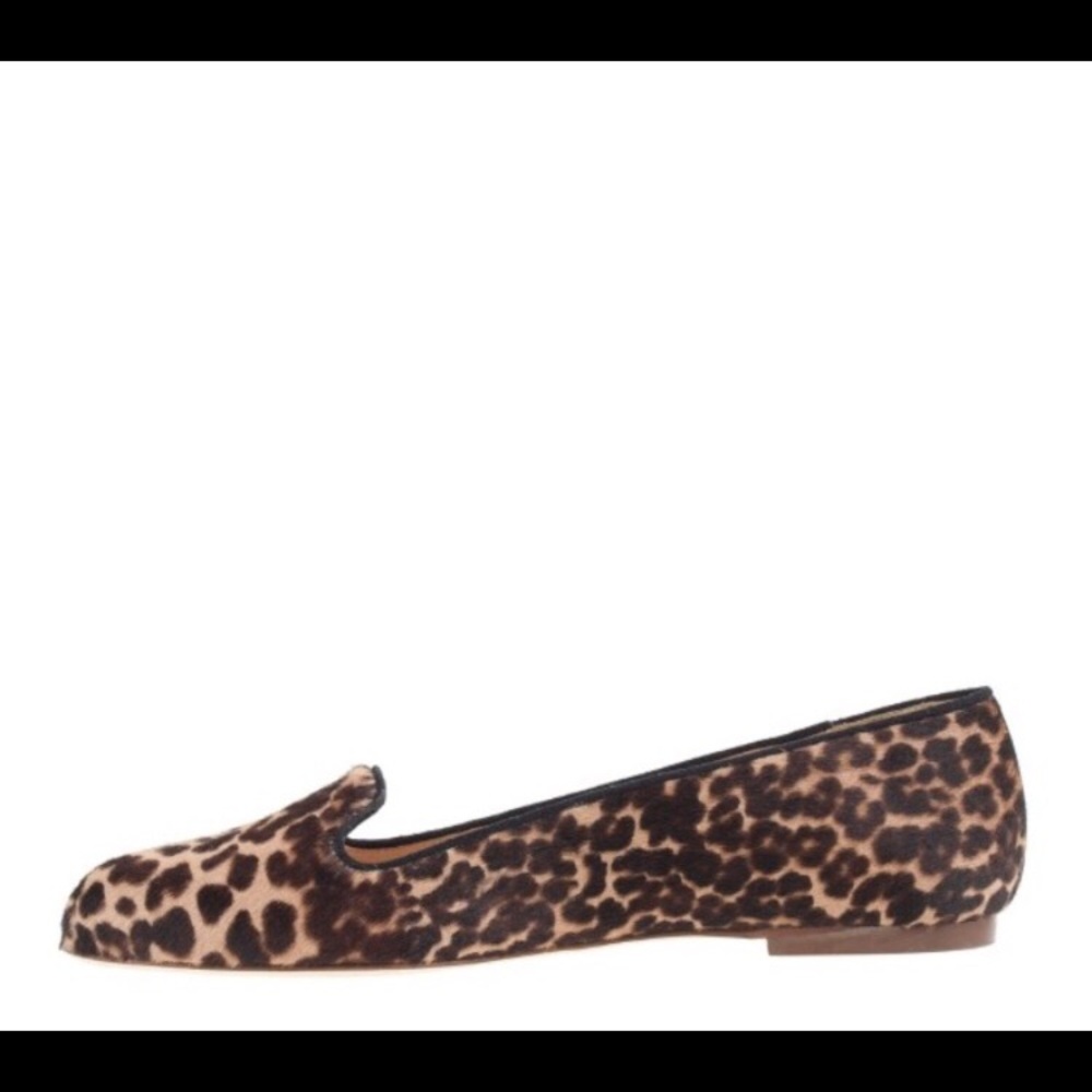 J CREW collection Sophie Calf Hair Leopard Loafers