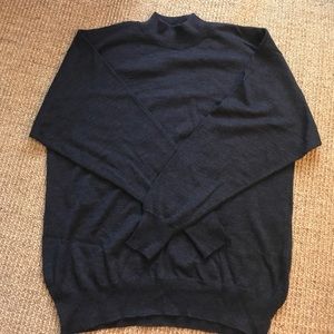 Nieman Marcus 100% Wool Mock Turtleneck
