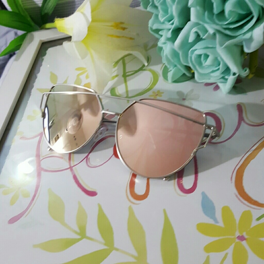 HIGH QUALITY CAT EYE MIRROR VINTAGE  SUNGLASSES