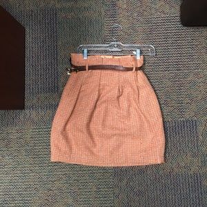 Orange Mini Skirt