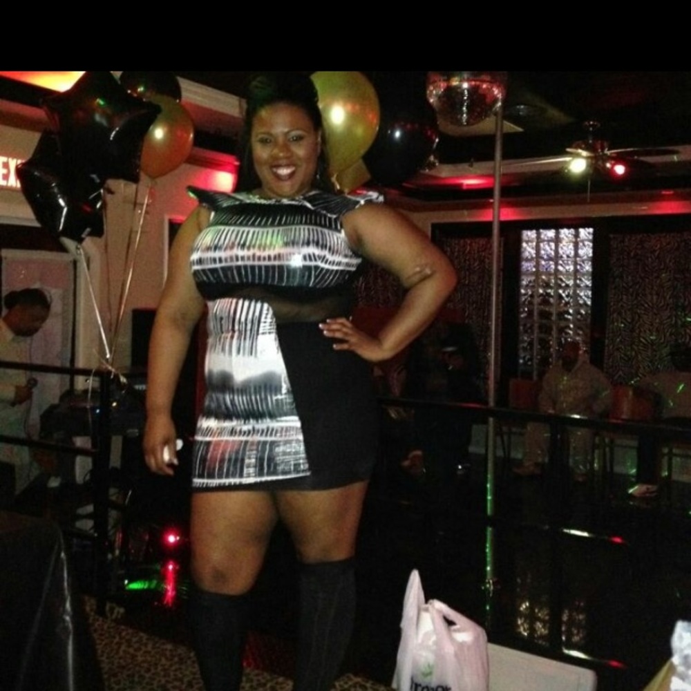 Sheer Black and Silver Club Dress