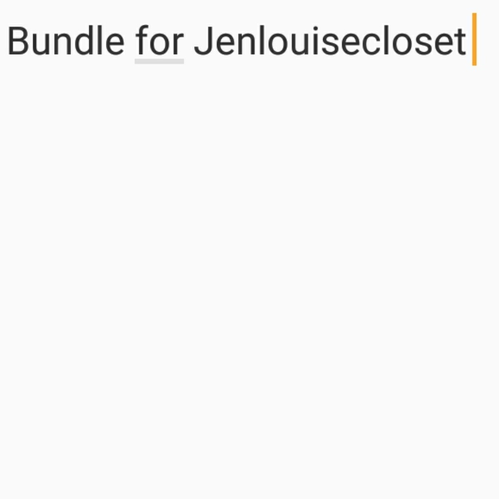 Bundle for jenlouisecloset