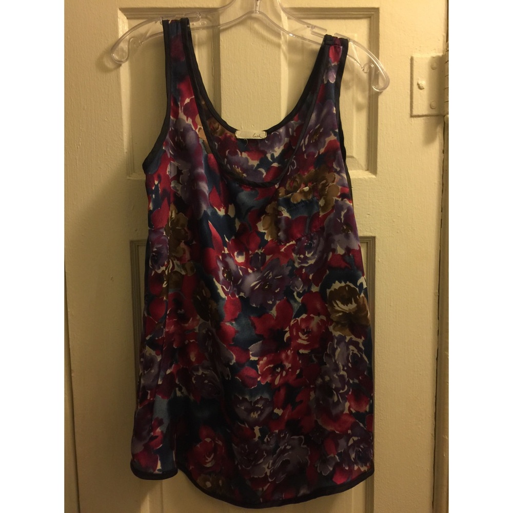 LUSH floral flowy tank top