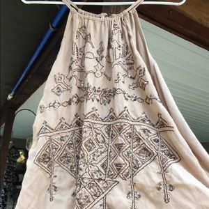 Lucky Brand Tan Sequin Tank