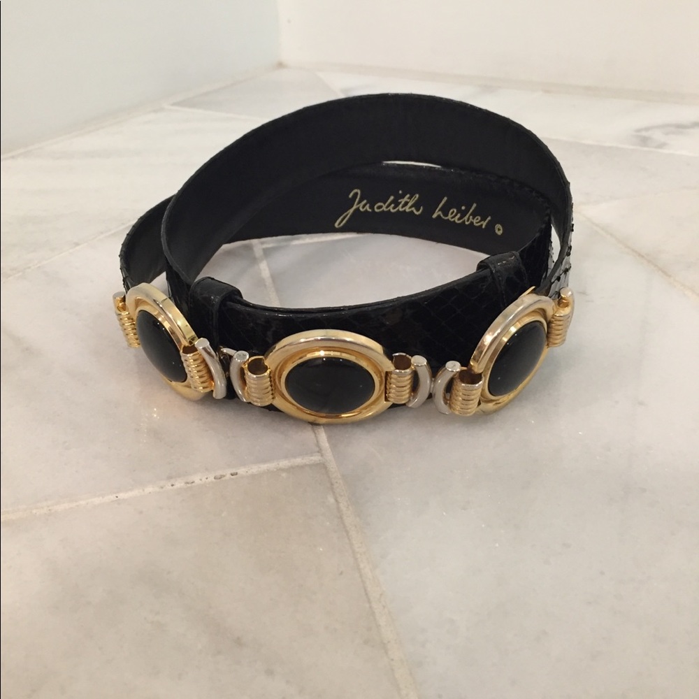 Vintage Judith Leiber Belt Snakeskin