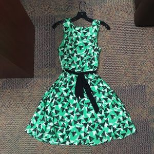 Green Patterned Dress