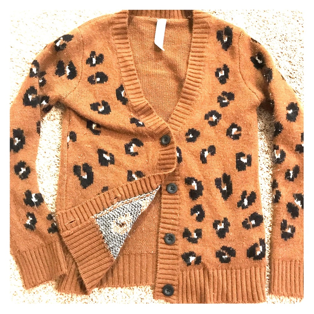 🐆Girl's Leopard button cardigan🐆