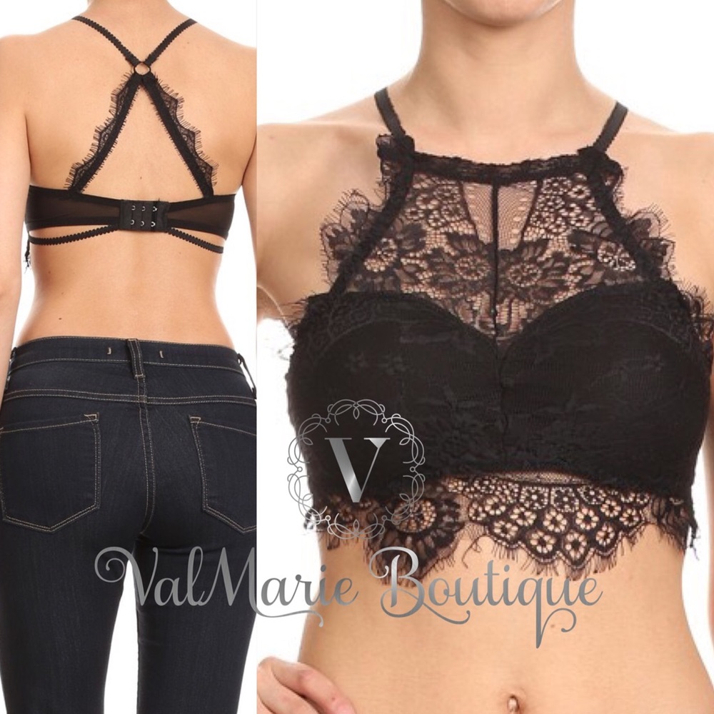 💄SALE💄Elegant Black Lace Bralettes - Picture 2 of 4
