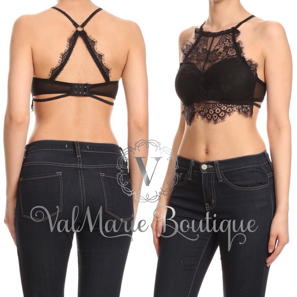 💄SALE💄Elegant Black Lace Bralettes - Picture 4 of 4