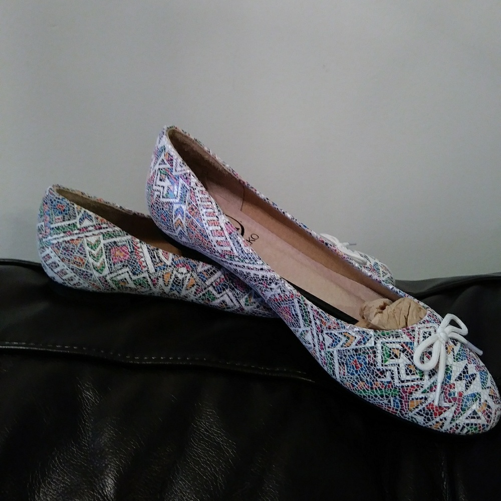 9 Leather Mozaic balerin