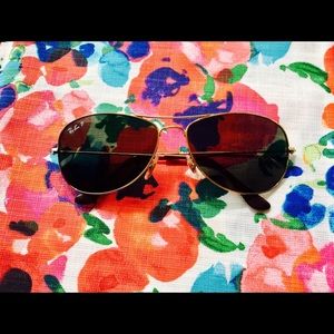 Ray-Ban Polarized Cockpit Sunglasses with Case