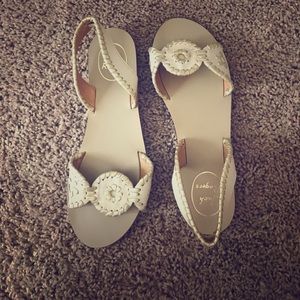 Jack Rogers-Lilliana-Cream and Gold🌼