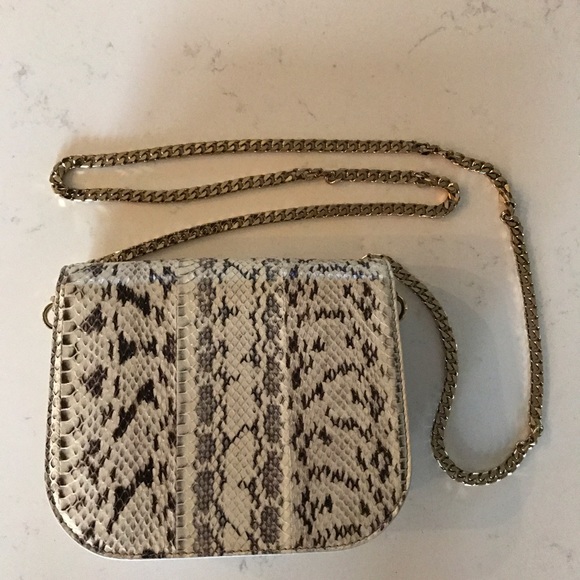 $1295 Jimmy Choo Shadow Snakeskin Chain mini bag - Picture 3 of 8