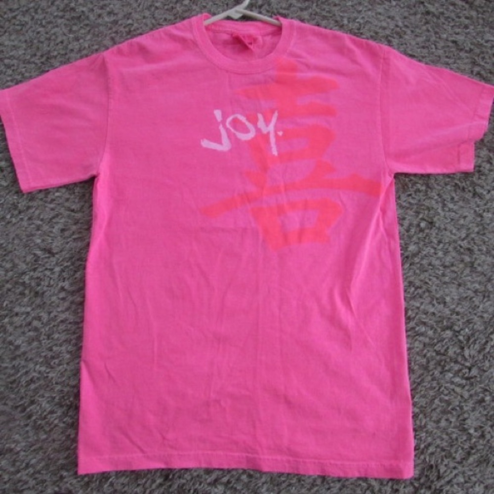 Hot pink "Joy" t shirt