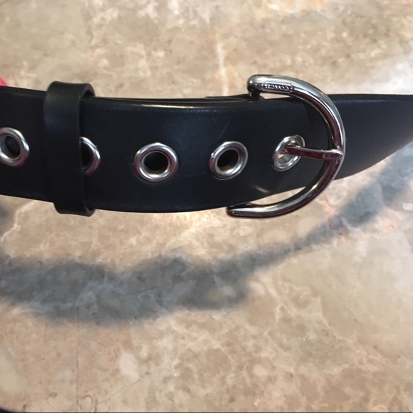 Coach Accessories - Black leather coach belt